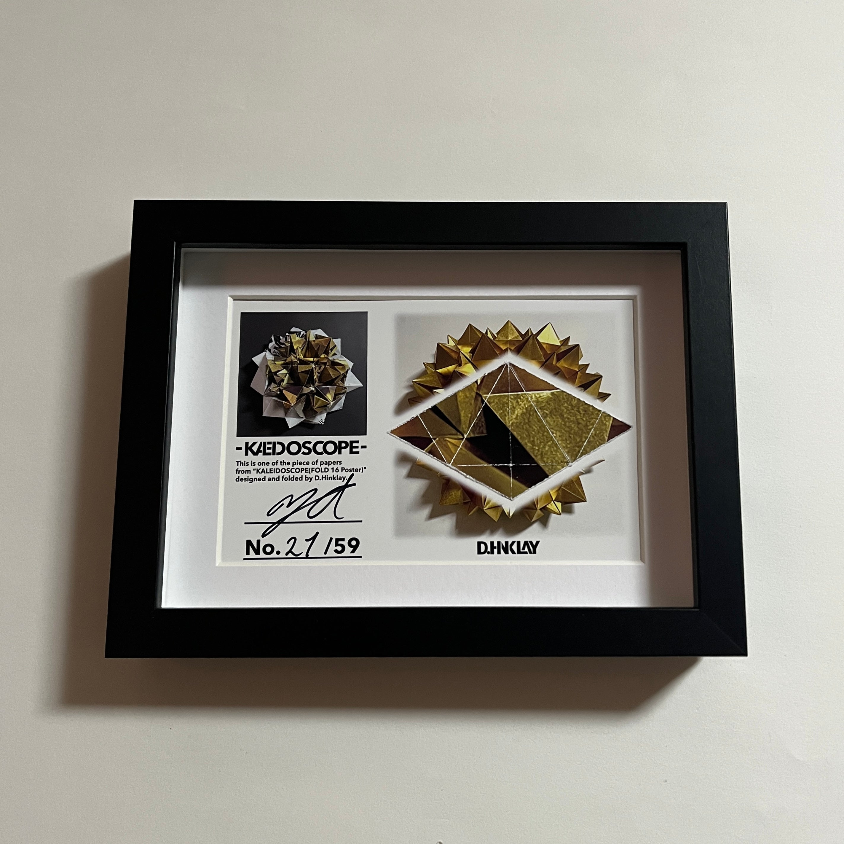 Unfolded Sheet Kaleidoscope (FOLD16 Poster) (Small) – OruFun